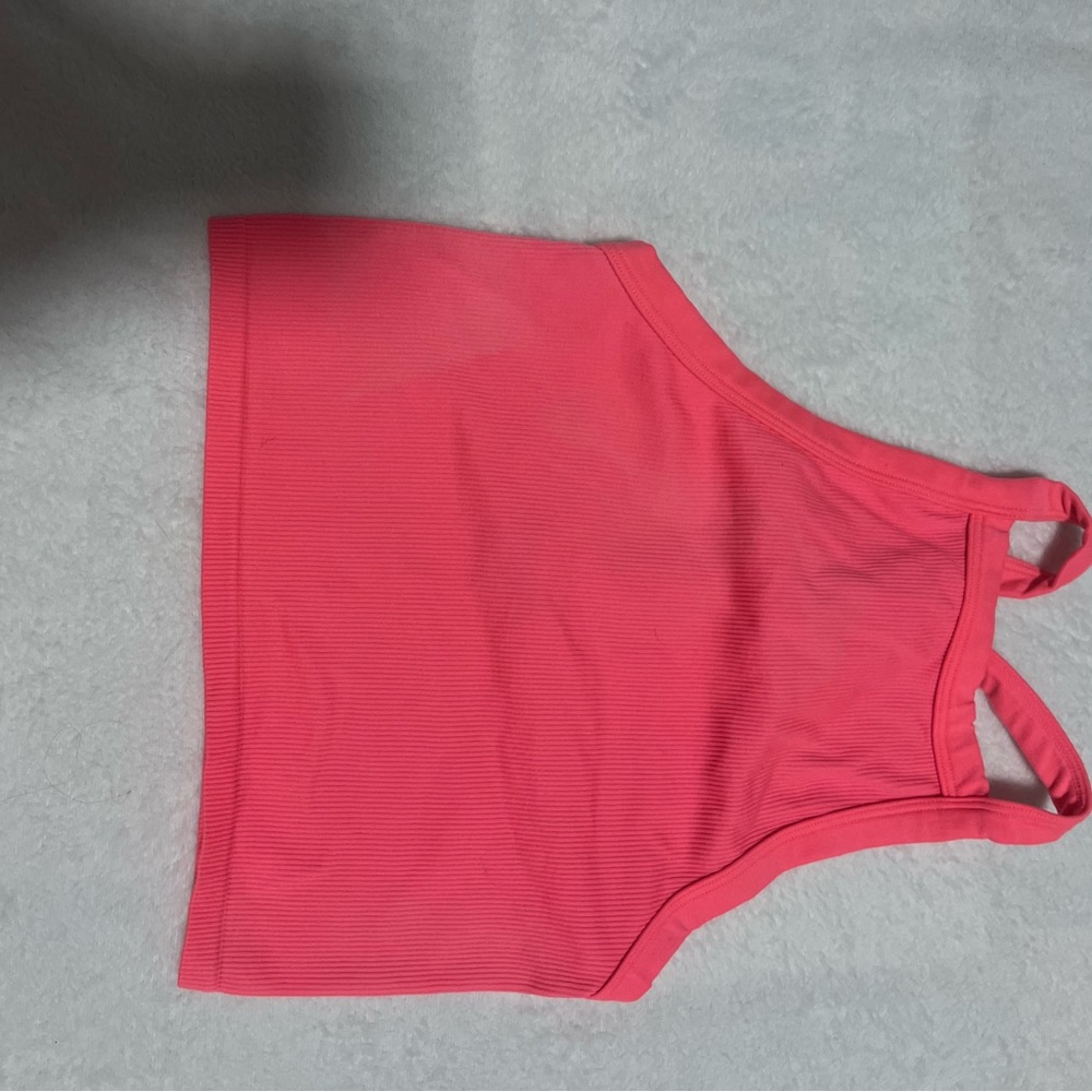 target tank too bright pink high neck cute back